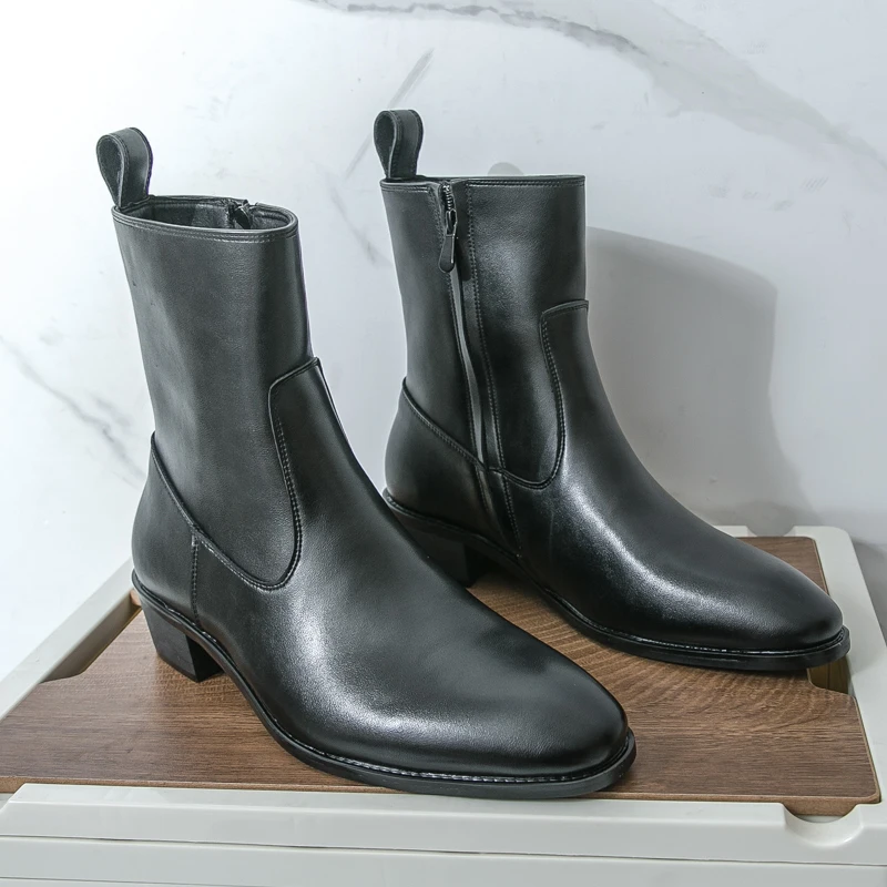 Sepatu Boots Chelsea Kulit Kas - Men'S Shoes Hoka Sale ulasan dan harga