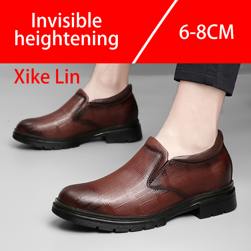 Sepatu Kulit Pria Kasual Desai - Men'S Shoes With Height Increase ulasan dan harga